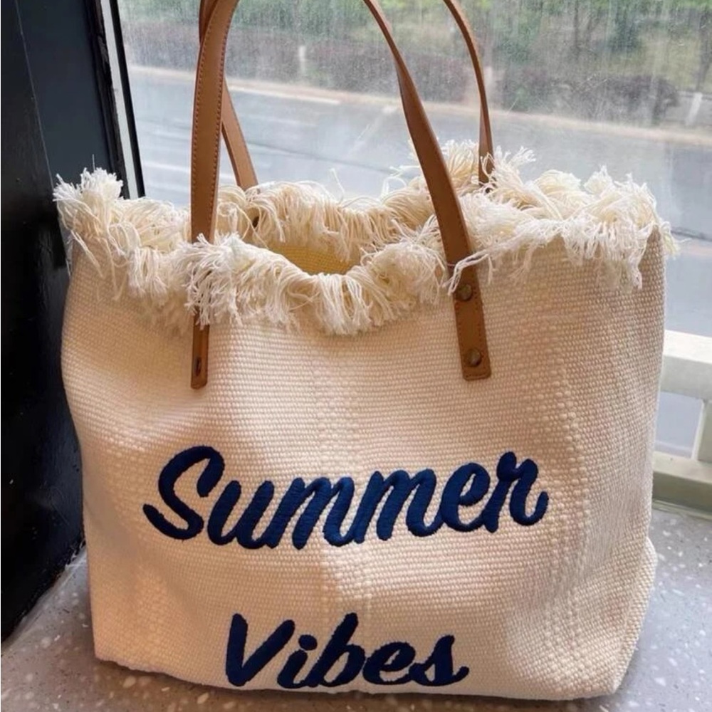 Embroidered Summer Vibes Bag